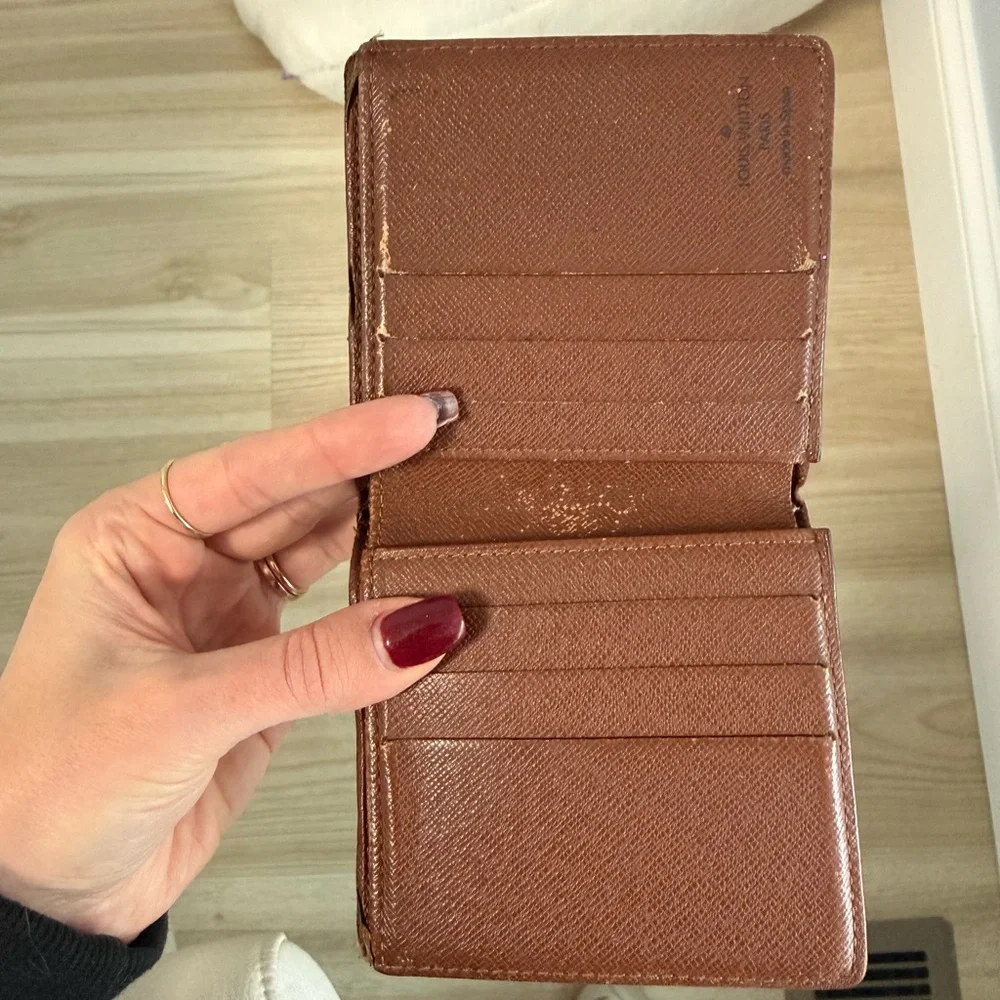 Louis Vuitton Brown Monogram Bi-Fold Wallet
